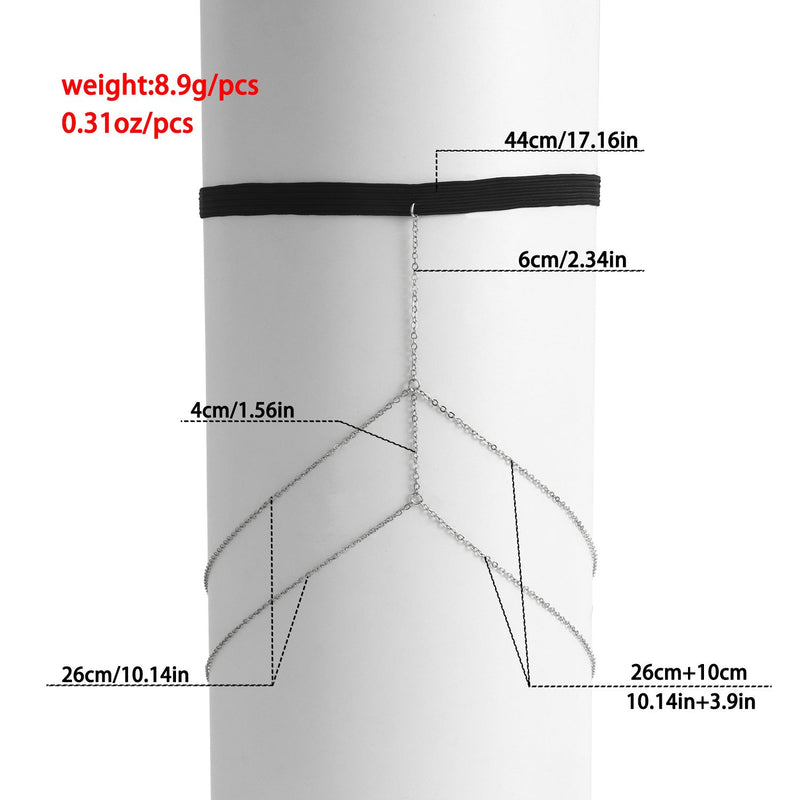 Hot Girl Sexy Thigh Chain Female Elastic Band