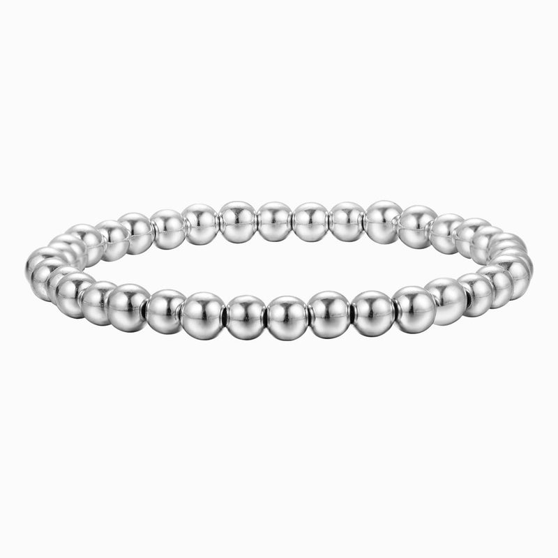 Stackable Stretch Elastic CCB Gold Bead Layered Bracelets