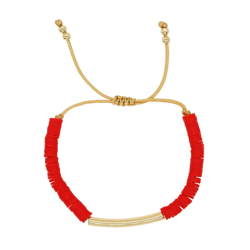 Polymer Clay Beads Bracelet Stretch Rope