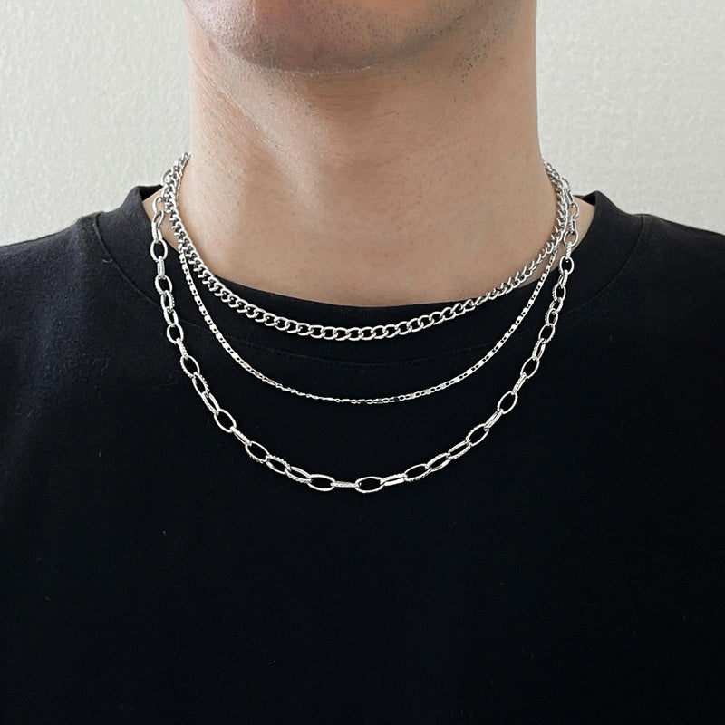 Hip Hop Jewelry Layer Chain Necklace