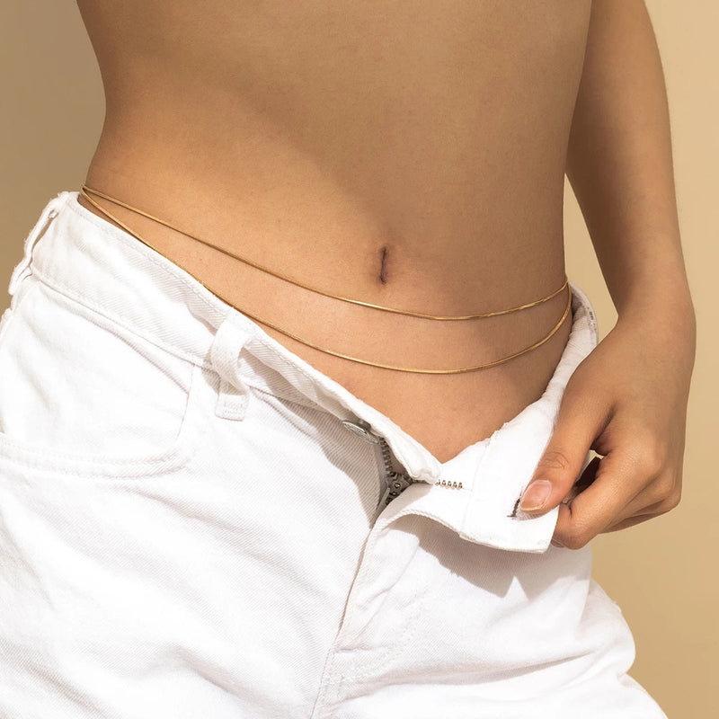 Double Snake Chains Body Chain for Women