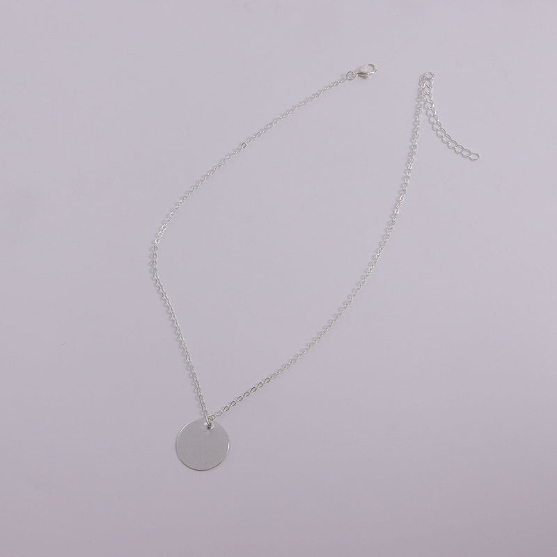 Disc Charm Pendant Necklace