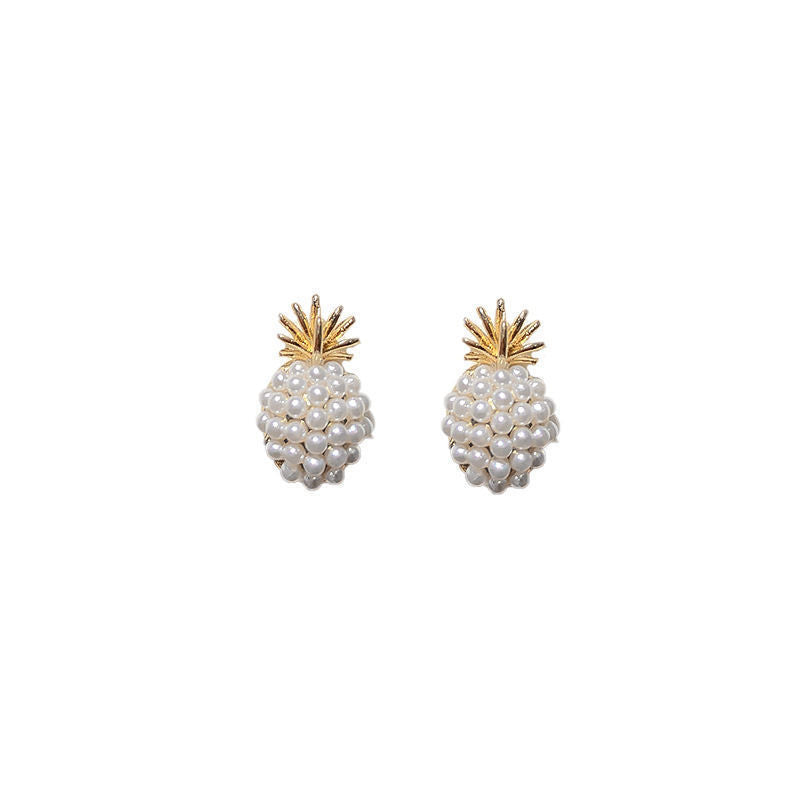 Pearl Pineapple Earrings