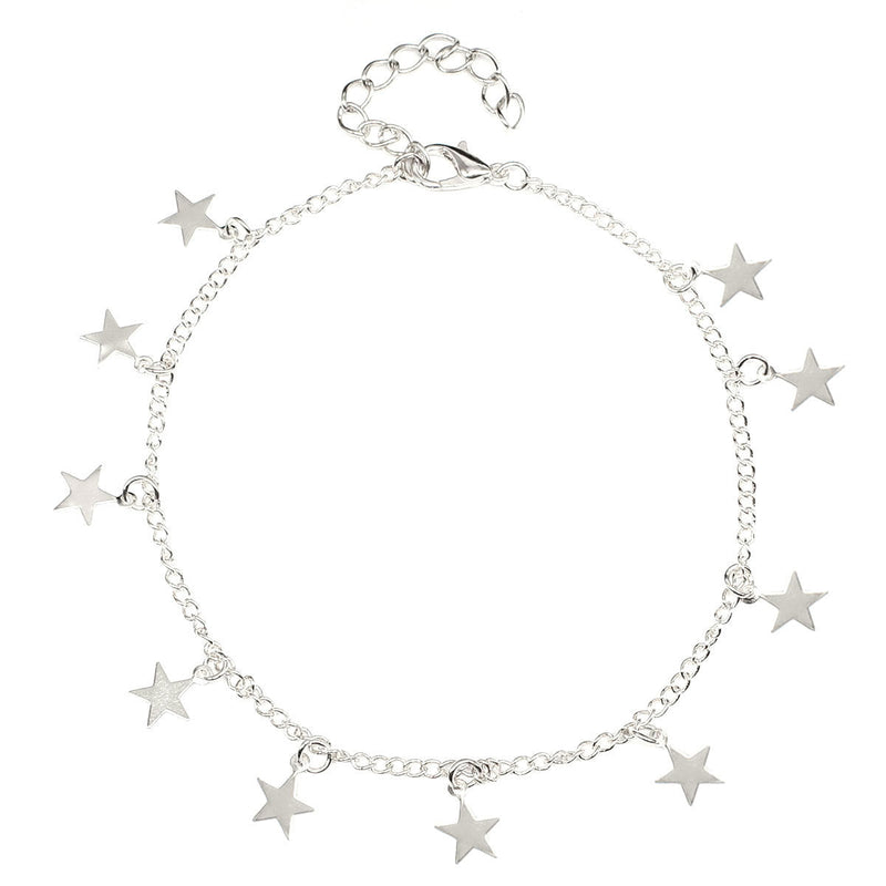 Star Pendants Tassel Anklets Chain