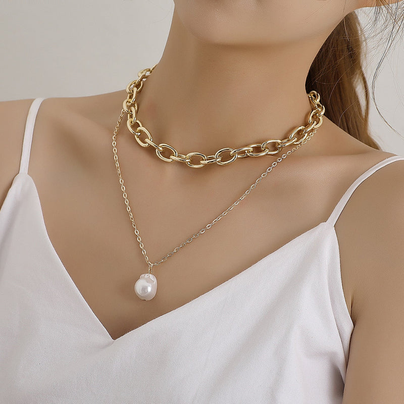 Cross-border Pearl Pendant Necklace