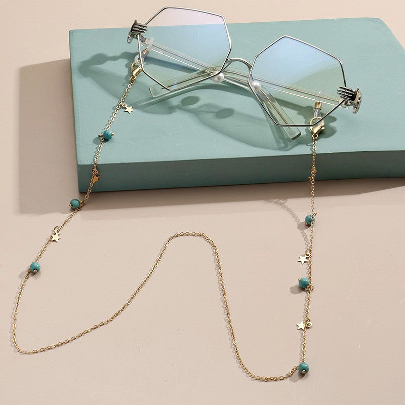 Natural Stone Turquoise Sunglass Chain