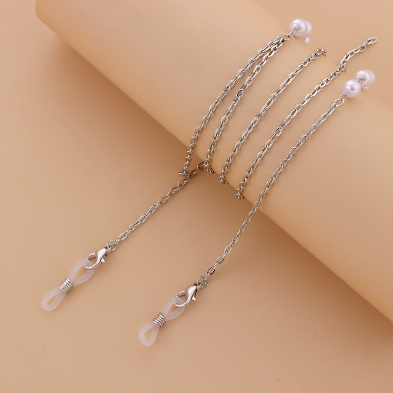 Pearl Beaded Sunglasses Chain Glasses Holder