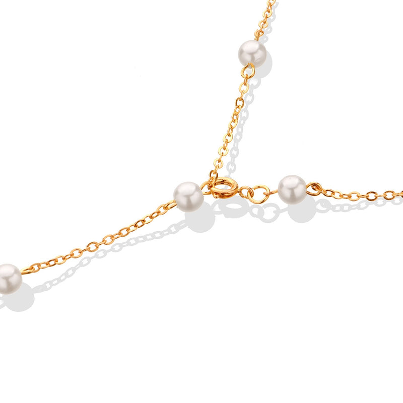 Pearl Chain Tassel Necklace