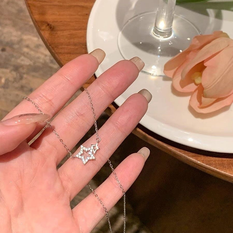 Stone Star Pendant Necklaces