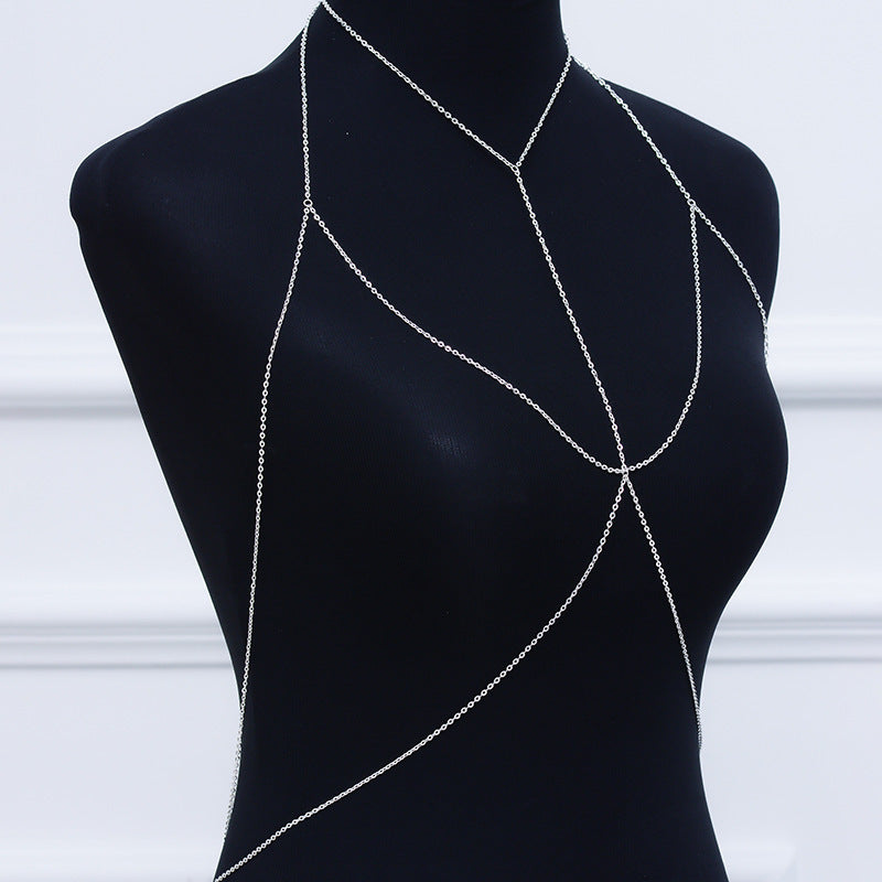 Sexy Chest Chain for Women Shiny Body Chain Jewelry