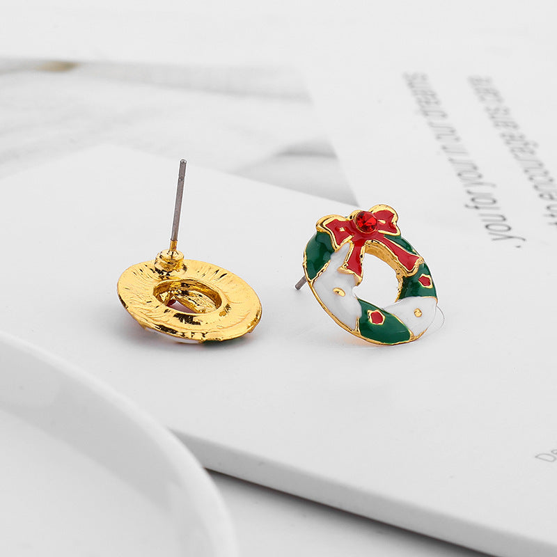 Christmas Geometric Garland Earring