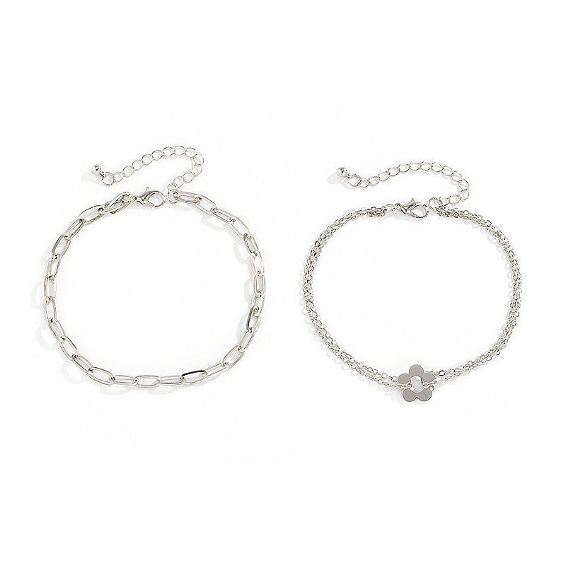Anklet Cute Flower Chain Anklet Set