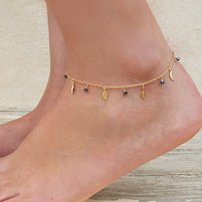 Leaves Charm Anklet Jewelry