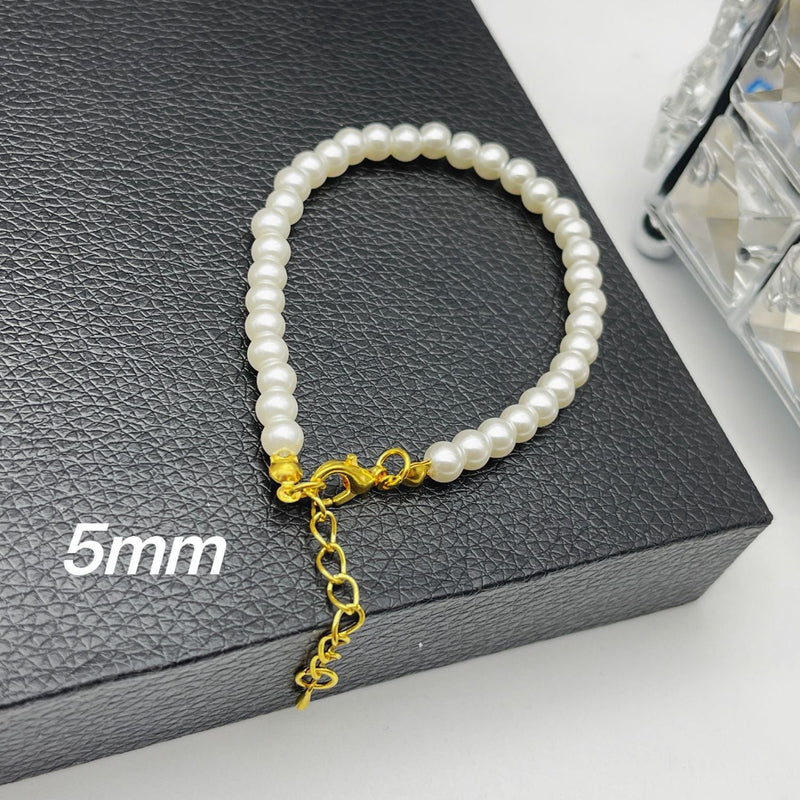 Glass Pearl Bracelet Woman Magnet Clasp