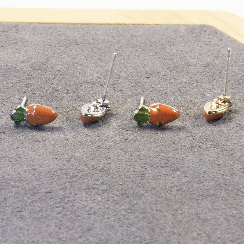 Cute Vegetable Carrot Earrings