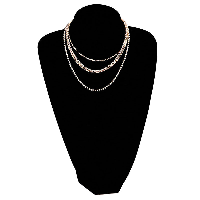 Stone Chain Layer Chain Necklace