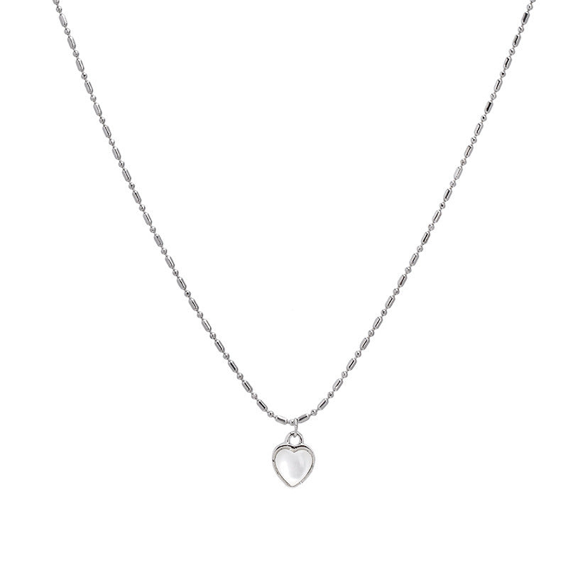 Heart Pendant Necklace Female Sweet