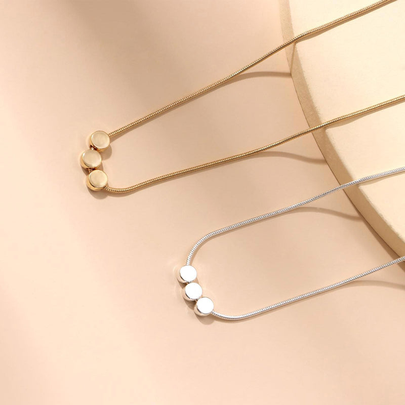 Round Disc Charms Choker Necklace