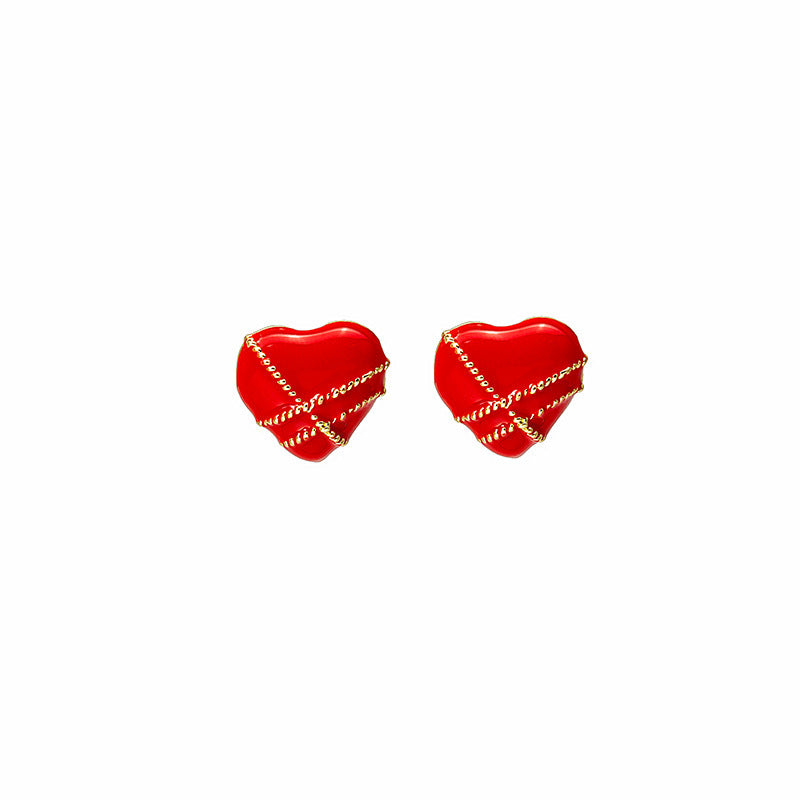 Enamel Heart Jewelry Earrings