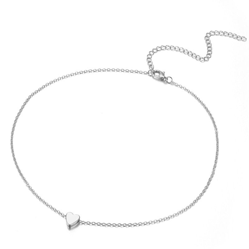 Heart Necklace Mini love Glossy Pendant