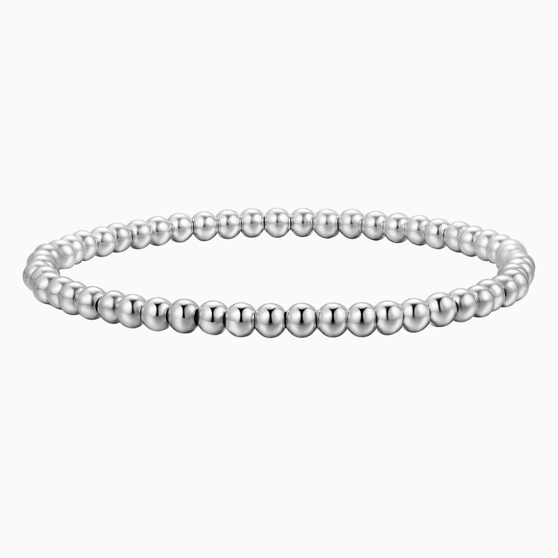 Stackable Stretch Elastic CCB Gold Bead Layered Bracelets