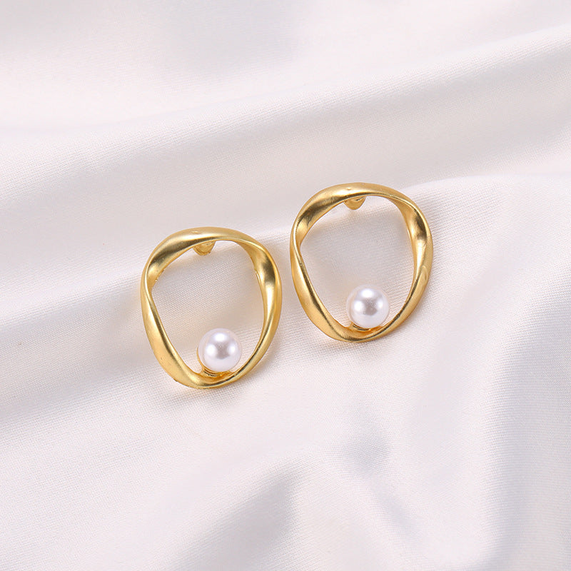 Circle Geometric Round Earrings for Women