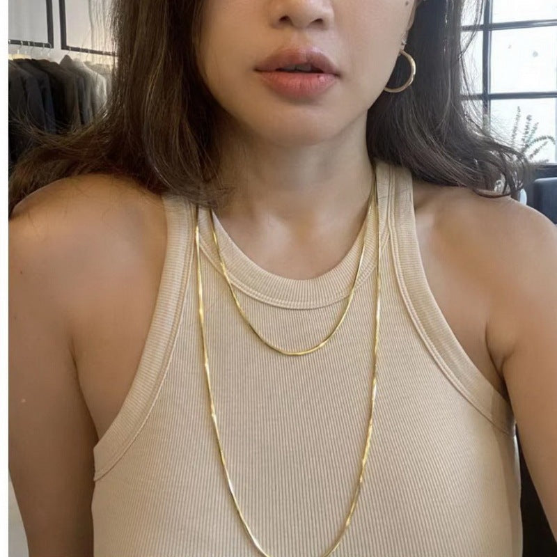 Multi layered Long Chain Sweater Necklace