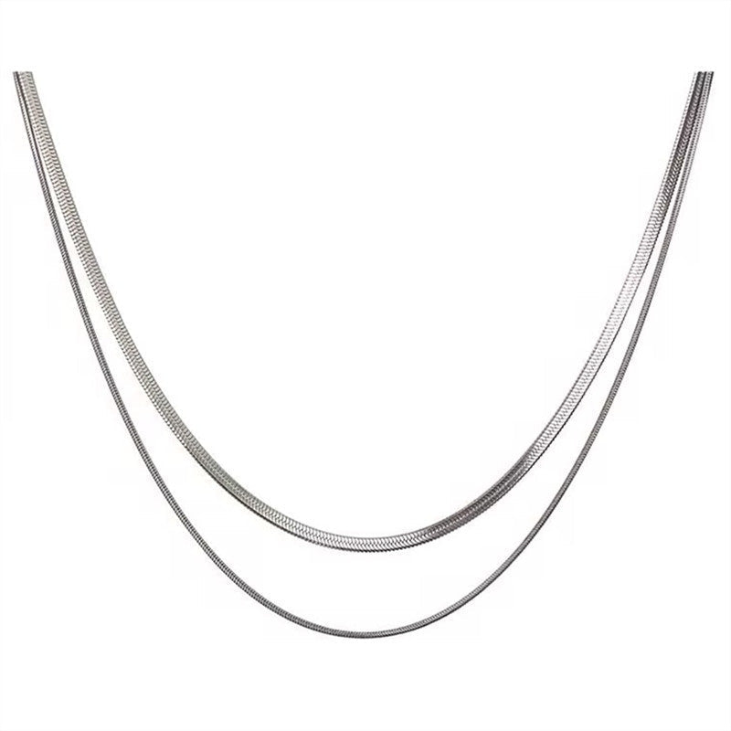 Fashion Jewelry Trendy Round Snake Chain  Necklace