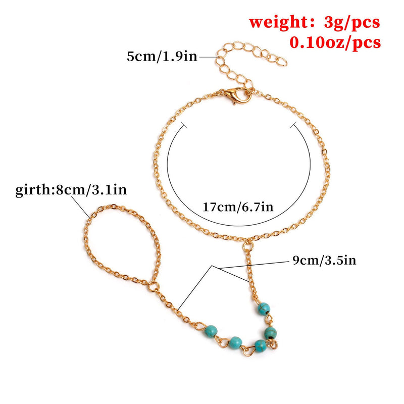 Fashion Simple Turquoise Handmade Beaded Bracelet