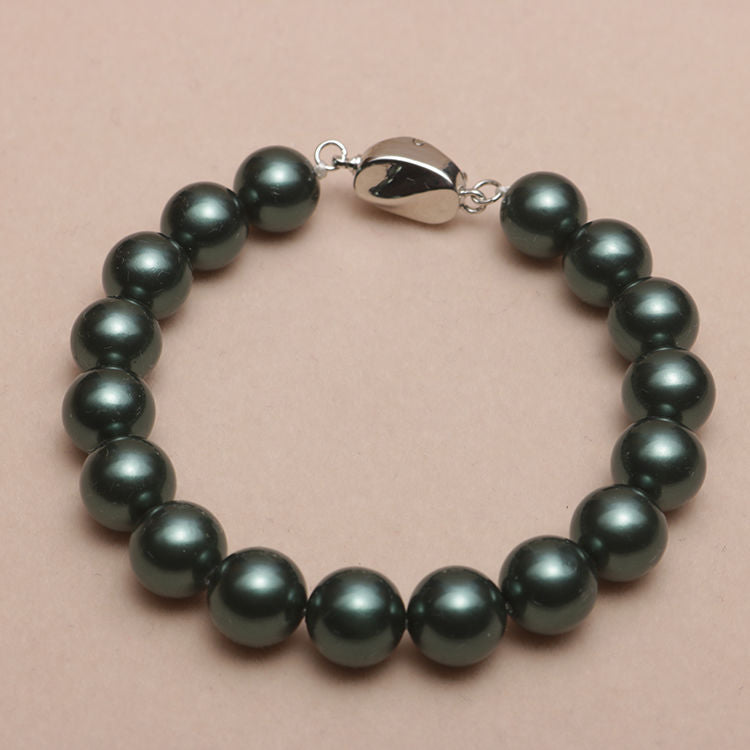 Elastic Beaded Shell Pearl Bracelet