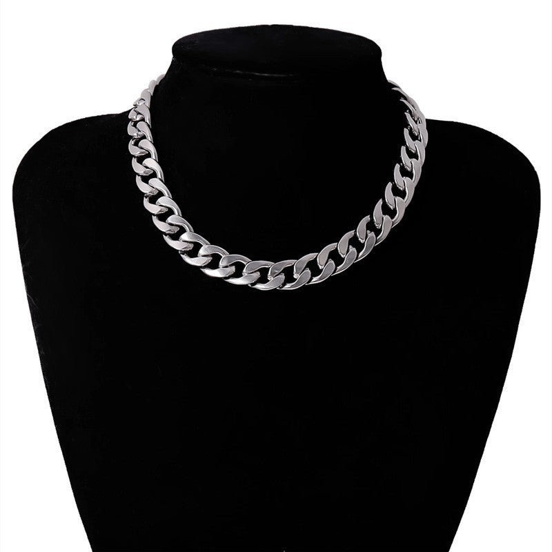 Hip Hop Chunky Cuban Link Chain Necklace for Women