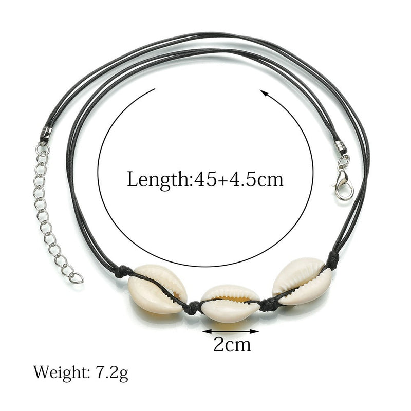 Beach Bohemia Natural Cowrie Seashell Jewelry