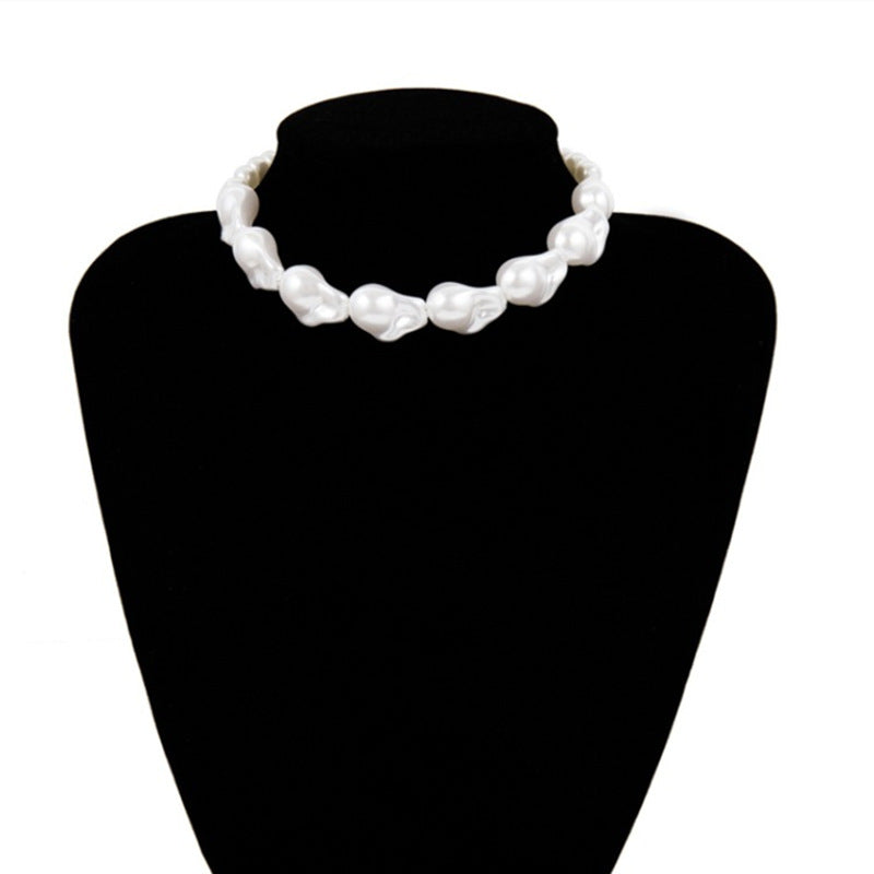 Multi Layer Pearl Necklace Choker