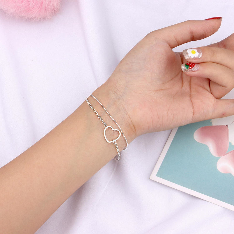 Hollow Cute Heart Bracelet