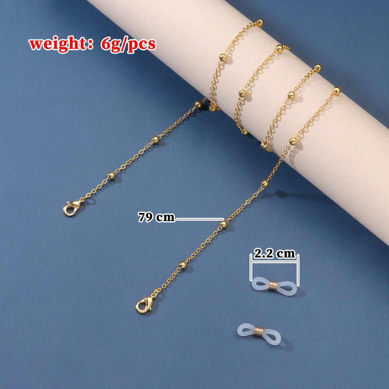 Women Sunglasses Metal Glasses Chain
