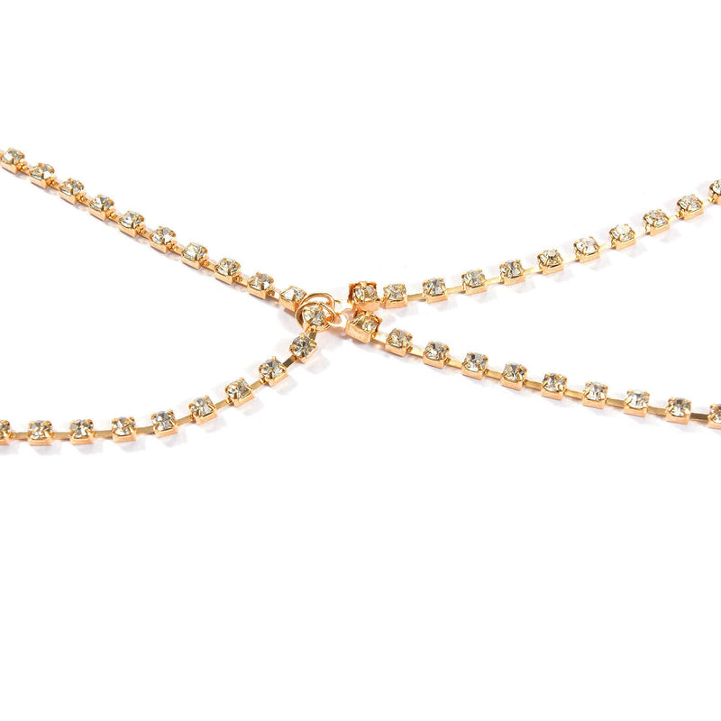 Sexy Chest Bra Chains Women Jewelry Rhinestone Body Chain