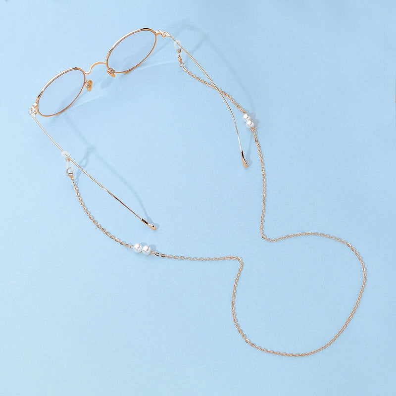 Strap Masking Holder Pearl Glasses Chain