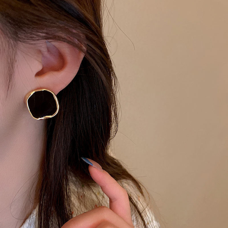 Retro Irregular square Earrings