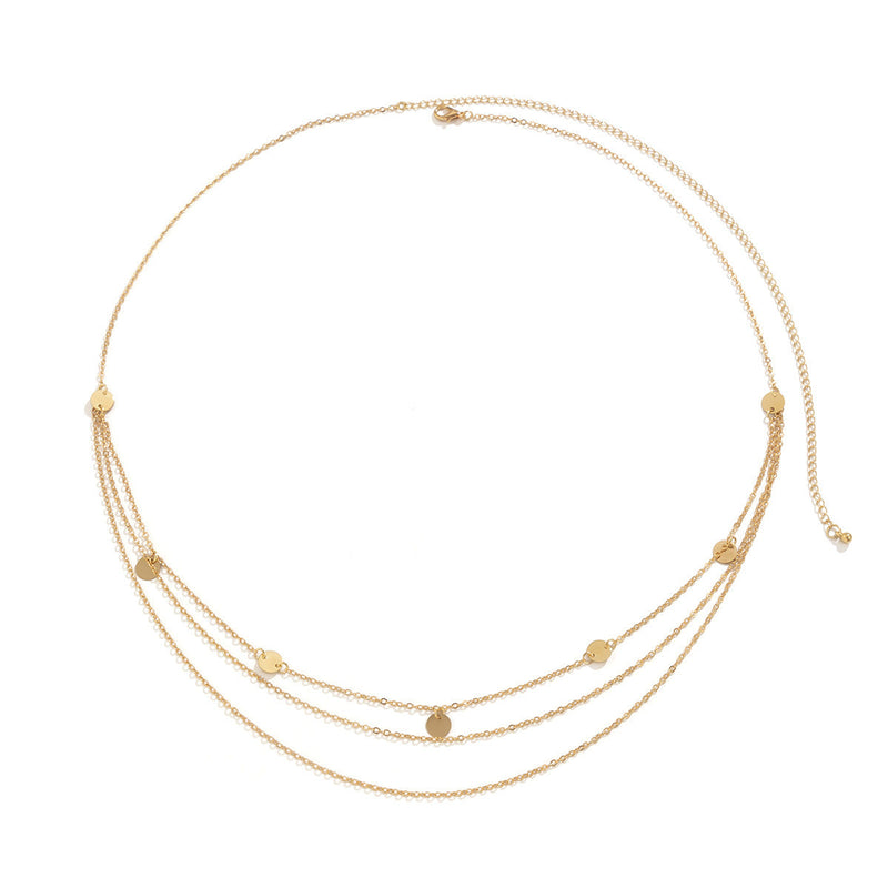 Beach Sexy Belly Chain Sequined Pendant Body Chain Women Waist Chain