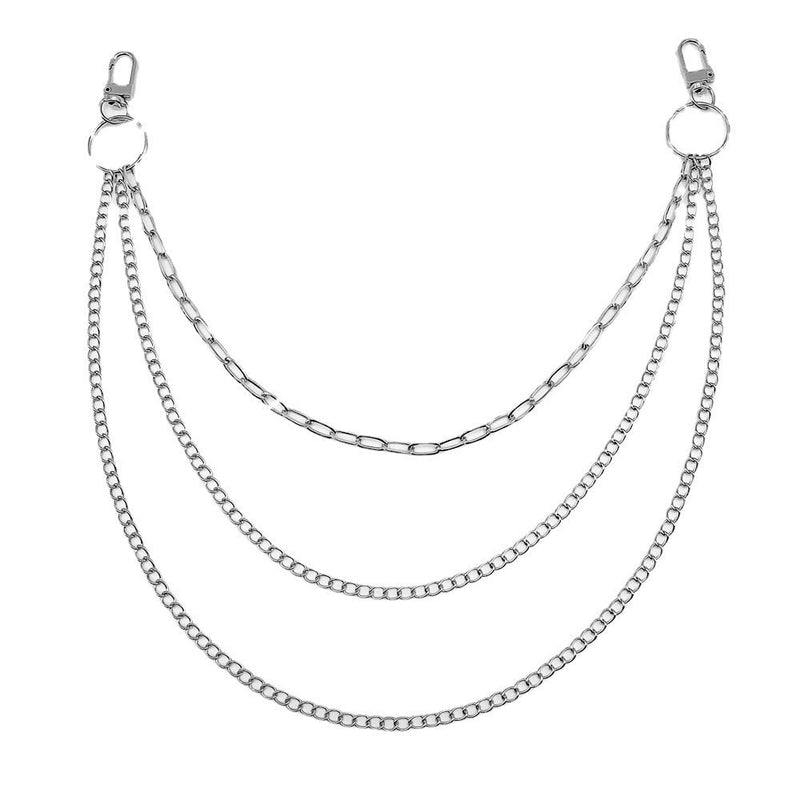 Punk Metal Jeans Pants Chain Pendant Waist Belt Chain