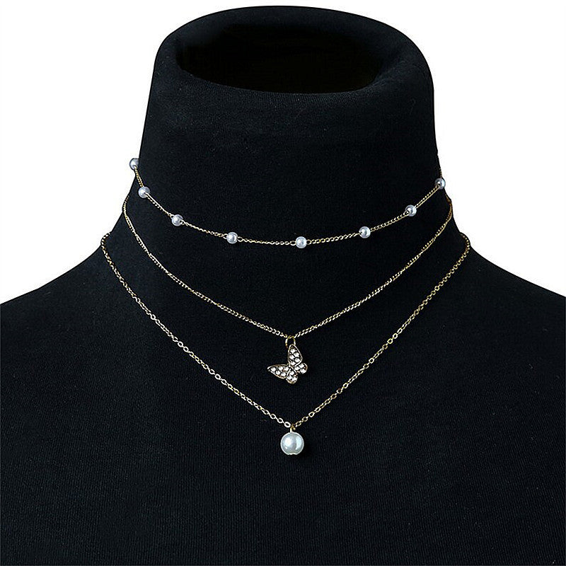 Women Rhinestone Choker Necklace