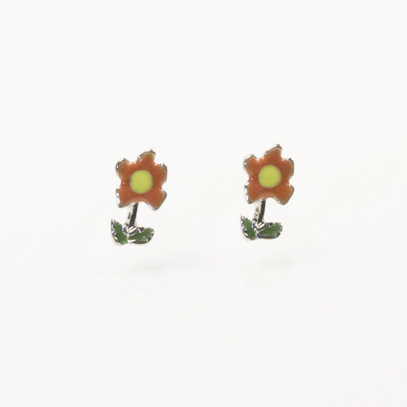 Small Flower Cute Stud Earrings