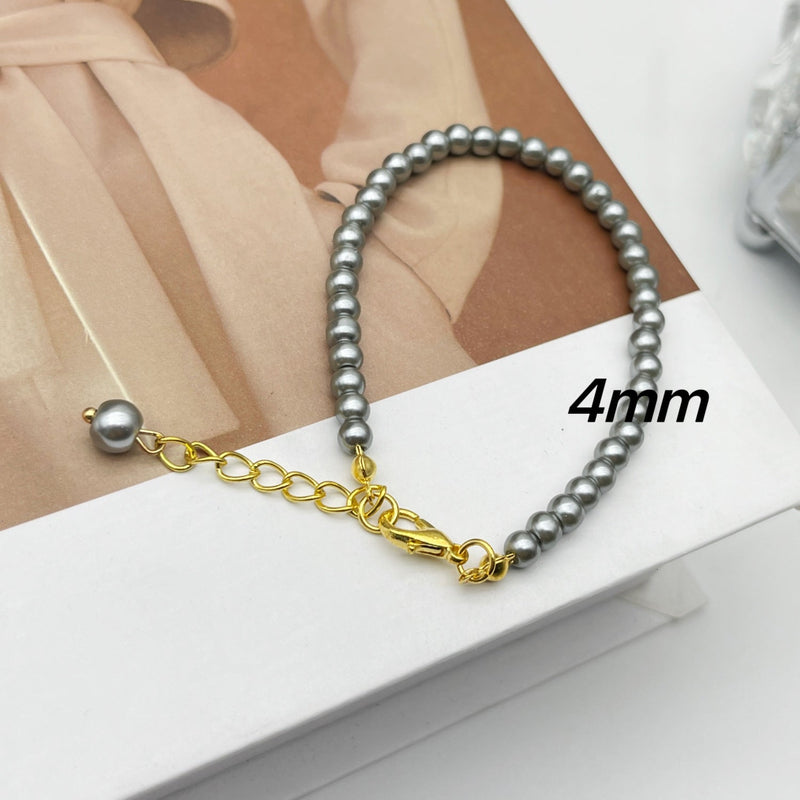 Glass Pearl Bracelet Woman Magnet Clasp