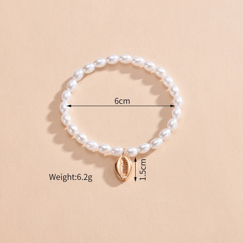 Pearl Shell Pendant Anklets Jewelry