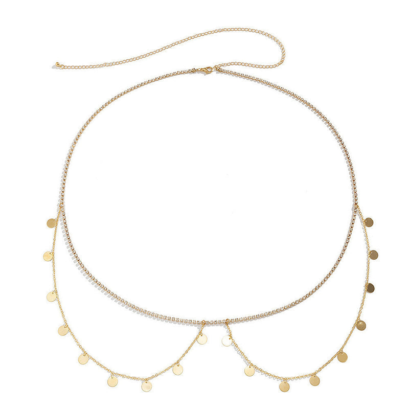 Sexy Layer Sequin Pendant Waist Chain