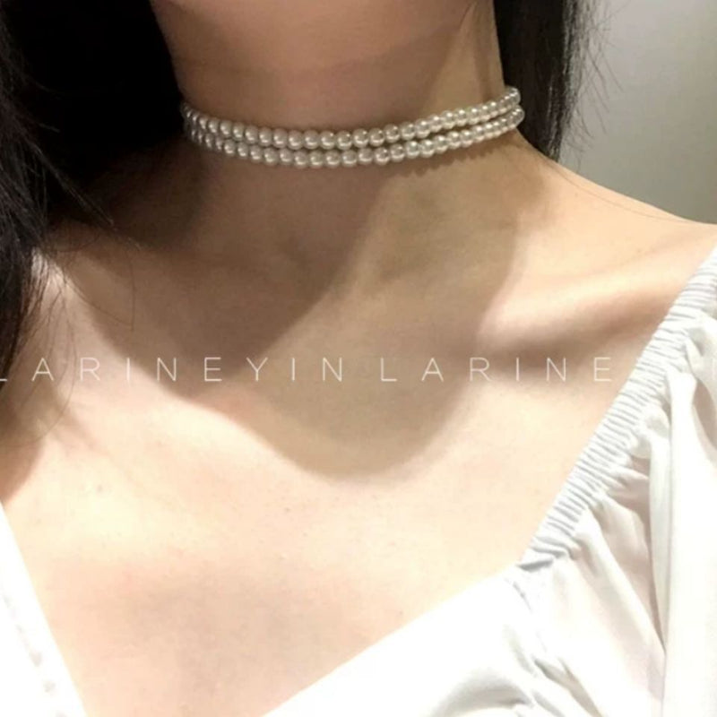 Vintage Layers Baroque Pearl Necklace