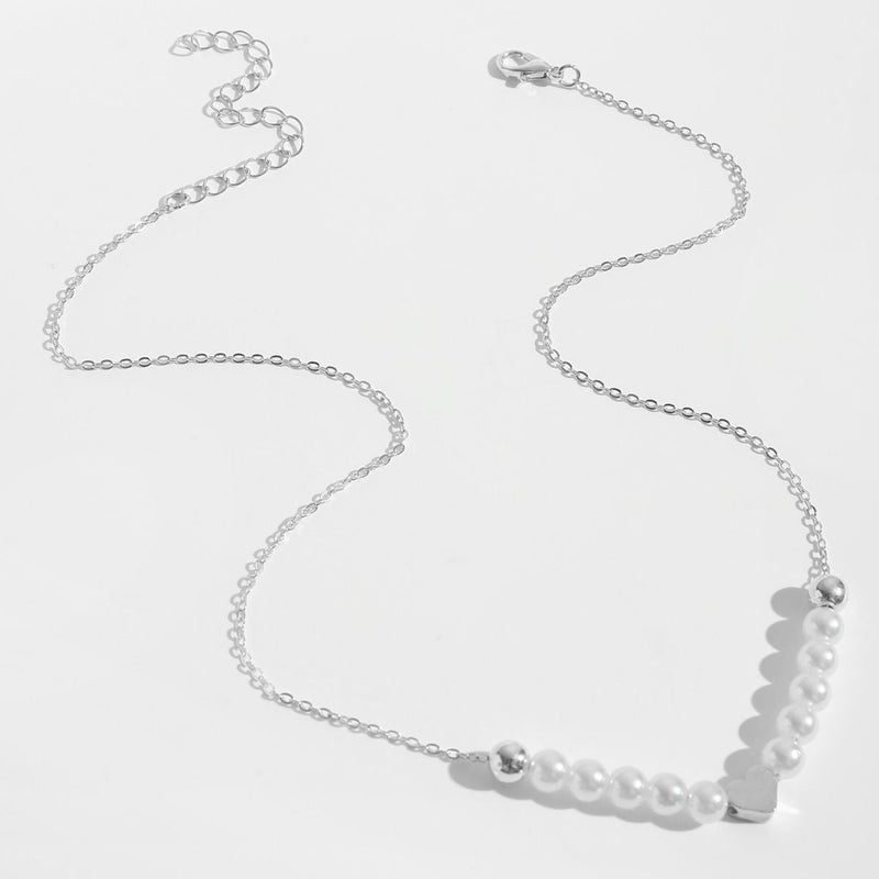 Heart Pendant Pearl Necklaces