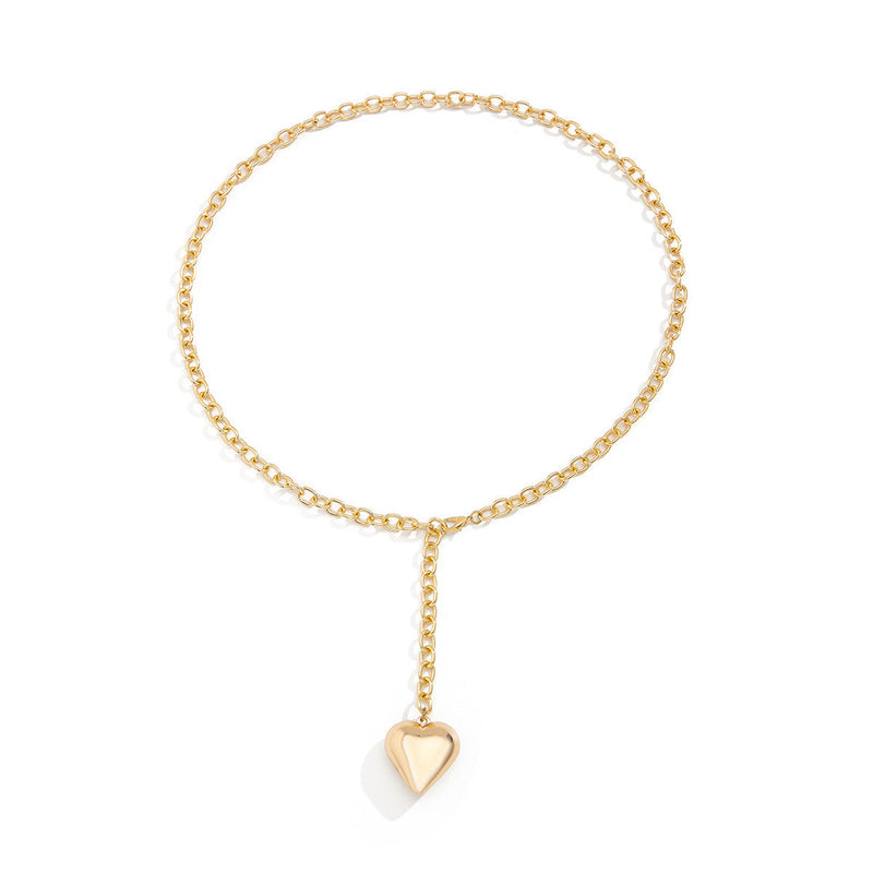 Heart Pendant Chain Necklace