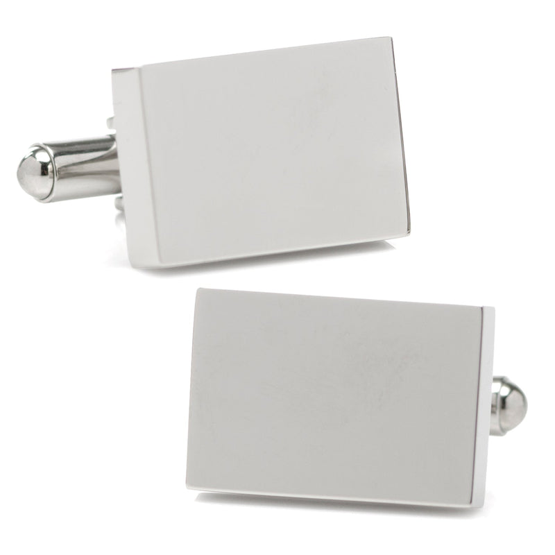 Custom Engraved Block Photo Cufflinks
