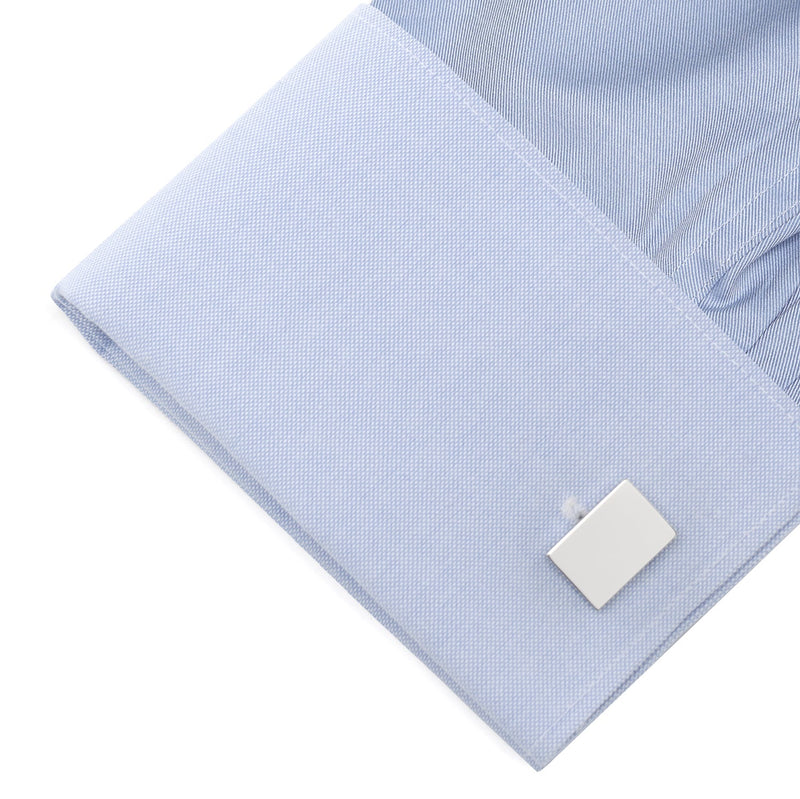 Custom Engraved Block Photo Cufflinks